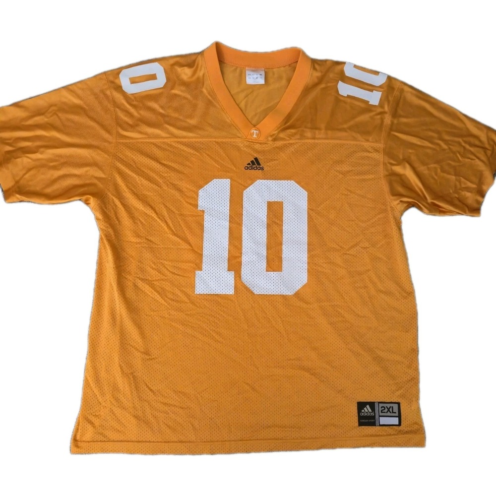 Vintage Tennessee Volunteers Jersey #10 NCAA Adidas Jersey Vols Mens Size 2XL